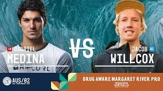 Gabriel Medina vs. Jacob Willcox - Round Two, Heat 1 - Drug Aware Margaret River Pro 2017