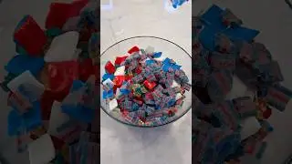 4th Of July Candy Salad❤️🍭 #candy #candysalad #restock #asmr #summer #fireworks #viral #shorts #fyp