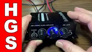 HIFI Mini Audio Amplifier AK270 Test ✔️