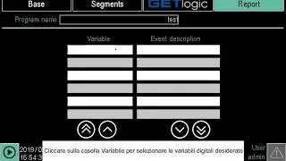 Gefran 3850T - Variables recording config - SUB ITA