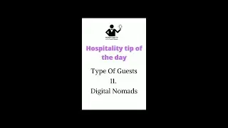 Type of guest in Hotel | Digital Nomads | #hospitality  #ihm #trending #trendingshorts #yshort