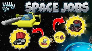 Wir machen 2 neue Space Jobs in Wobbly Life & bekommen coole Outfits! 👨‍🚀✨