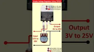 How to Make Adjustable Voltage Regulator Using TIP41C || Simple Voltage Regulator Using #TIP41C