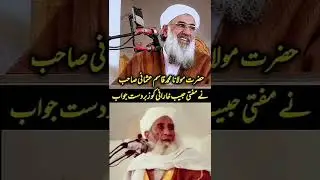 ماشاءاللہ حضرت مولانا محمد قاسم عثمانی صاحب نے مفتی حبیب خارانی کو کو بہت زبردست جواب دیا 