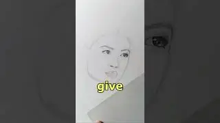 Realistic Portrait Drawing Time Lapse - Vanessa-Mae Drawing 4