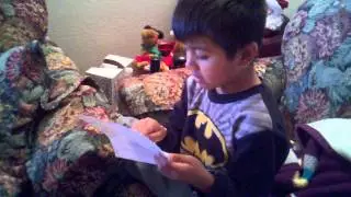 Letter from Santa Claus in reply to Chris' letter