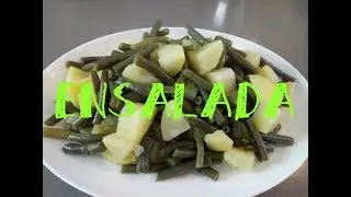 Ensalada de judías verdes congeladas (tuhuertfacil)
