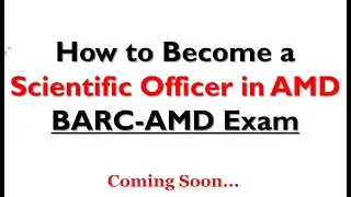 How to become a Scientific Officer in AMD || Teaser