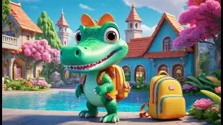 Coco the Crocodile Goes to School | School Song for Kids | Nursery Rhymes and Learning Fun