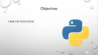 Built in Functions in Python