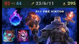 PBE Viktor Full Game | Poke Viktor With New Season 11 Double Burn Items