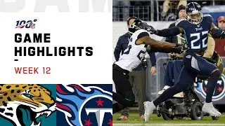 Jaguars vs. Titans Week 12 Highlights | NFL 2019