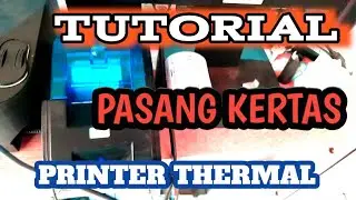 TUTORIAL  Cara pasang kertas printer thermal bluetoth merek panda | kertas printer thermal