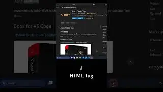 Auto Close Tag  #html #windows #برمجة_ويب