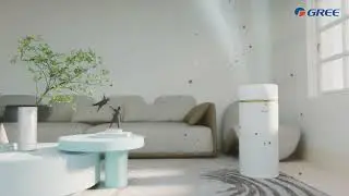 Purify your space with GREE &mdash; 360&deg; clean air, real-time display, silent protection