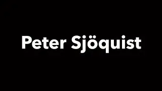 Peter Sj&ouml;quist, showreel (subtitles in English and Swedish)