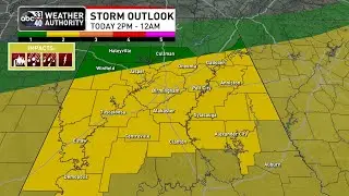 A few strong/severe storms possible this afternoon - July 21, 2022 from ABC 33/40
