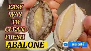 EASY WAY AND SIMPLE TIP TO CLEAN FRESH ABALONE