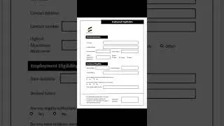 sample employment application form design #templatewarriors