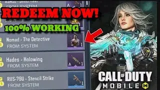 NEW FREE Redeem Code Rewards in COD Mobile! CODM Redeem code season 9