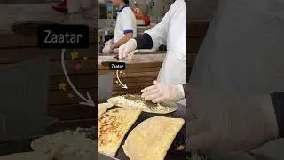 Saj Zaatar Cheese Spice - Live Counter - MOE, Dubai