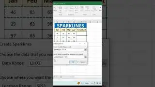Excel Tamil | How to Create Sparklines in Excel | Tiny Chart