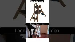 2-in-1 Ladder Chair - A Must-Have Home Furniture Innovation #furnituredesign #engineering #diy