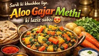 Healthy & Tasty Aloo Gajar Methi | Quick Winter Veg Recipe #lunchbox #trending 