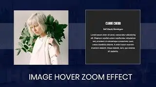 Image Hover with zoom Effects | How to create image overlay hover effect using html and css only