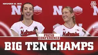 Virginia Adriano and Andi Jackson Recap Iowa Win | Nebraska Volleyball Press Conference