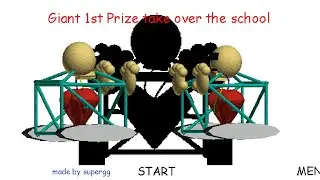 Trying to beat Giant 1st prize take over the school and i beat it!!