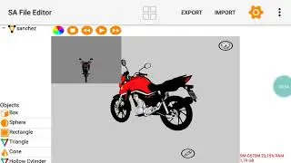 como eu editor moto pelo san file editor para gta android como tirar colocar pe&ccedil;as de moto parte 1