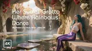 Her Secret Grotto Where Rainbows Dance: Relaxing Ambient Piano (30m) 4K