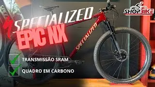 Bicicleta Specialized Epic HT Aro 29 NX 12v Castanho e Laranja
