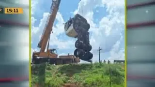 Camionero falleció al caer de un puente en mal estado