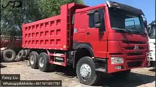 howo second hand good condition 10 wheel dump tipper truck for sale now