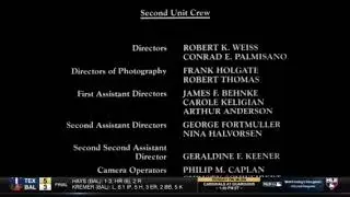 The Naked Gun: From the Files of Police Squad (1988) end credits [MLB Network airing] {TV version} 