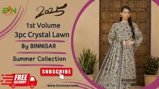 3pc Crystal Lawn | BINNISAR | Summer Collection