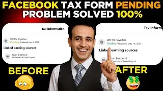 Facebook tax PENDING issue Solved 100% | tax information facebook | tax information on facebook 2025