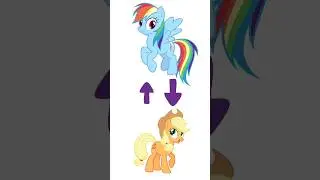 Coloring My Little Pony Applejack as Rainbowdash 🌈🐴🍎 #shorts #mylittlepony #applejack #rainbowdash