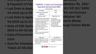 Job After Graduation 2023 || Computer Operator Job Vacancy 2023 ||#shorts #govtjobs #youtubeshorts