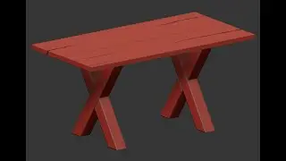 3d modelling table with cracks and weld seams in 3d max 2021