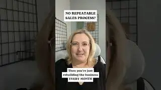 Without a repeatable sales process, you&rsquo;re essentially starting from scratch every single month.