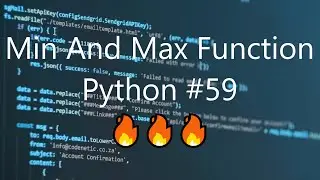 #59 Min And Max Function - Python Tips & Tricks | #CodePointer #Shorts 🔥