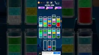 576-580 Level water color sort master 3D game  | liquid sort puzzle water color game 2024