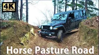 Horse Pasture Road || South Carolina Jeep Adventure ||Lake Jocassee ||Jeep Rubicon ||4k Road Footage