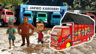 Ucup & Dudung Tengok Truk TRENDING TOPIK di Bengkel Karoseri | versi | miniatur truk plastik