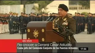 César Astudillo reconocido como nuevo jefe de C. C. FF. AA.