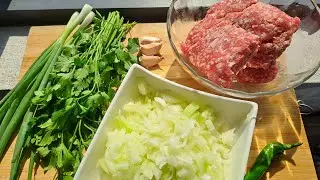 Recheio de carne moida para chamussas