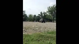 Me riding a tank